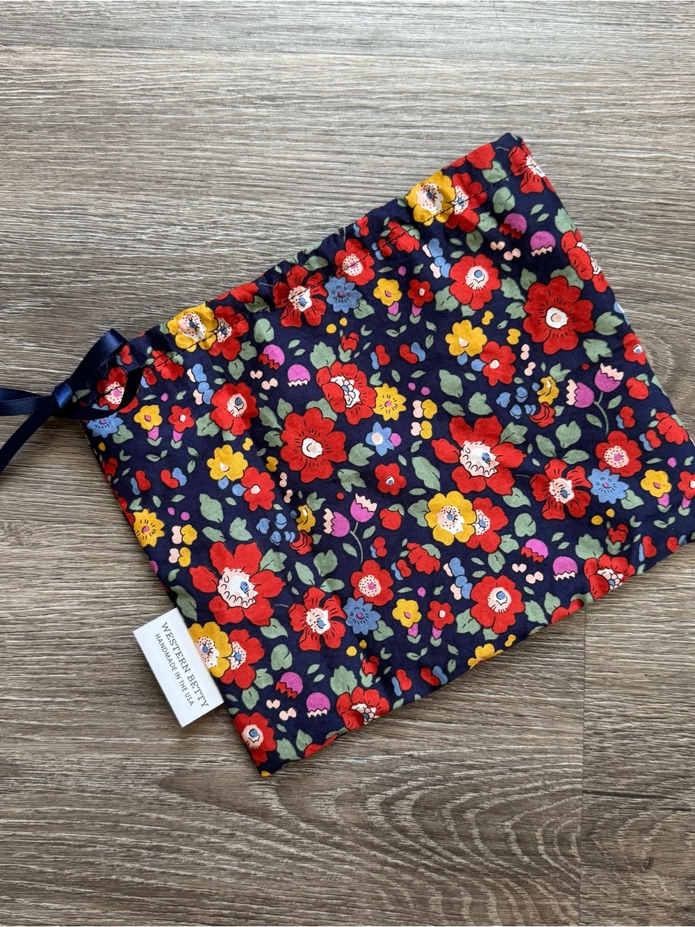 Floral Cotton Dust Bag: Accessories, Travel, Storage, Organization